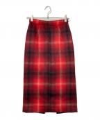N°21ヌメロヴェントゥーノ）の古着「チェックタイトスカート」｜レッド