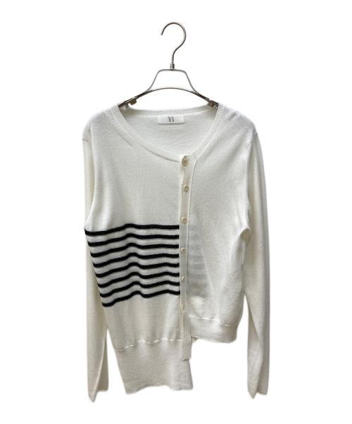 Y's（ワイズ）Y's (ワイズ) アシンメトリーカーディガン ホワイト サイズ:2の古着・服飾アイテム