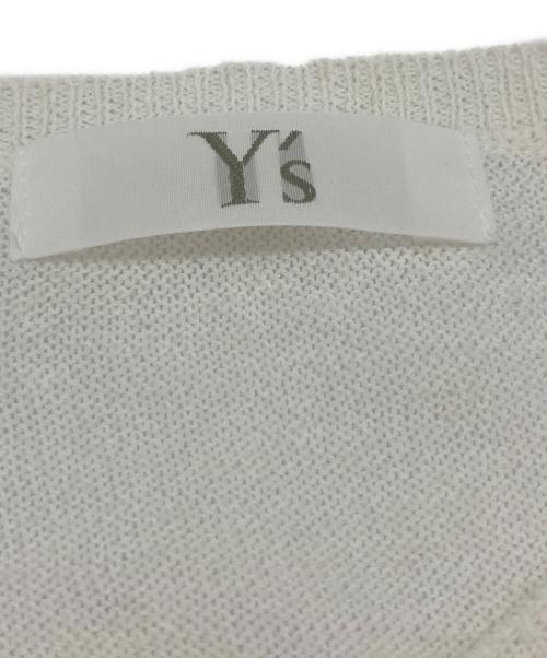 Y's（ワイズ）Y's (ワイズ) アシンメトリーカーディガン ホワイト サイズ:2の古着・服飾アイテム