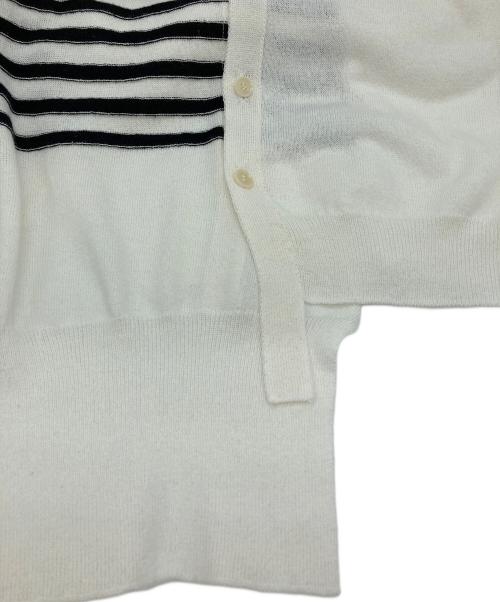 Y's（ワイズ）Y's (ワイズ) アシンメトリーカーディガン ホワイト サイズ:2の古着・服飾アイテム