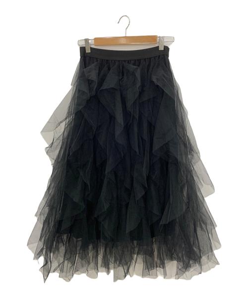 L'appartement（アパルトモン）L'appartement (アパルトモン) Tulle Drape Skirt ブラック サイズ:-の古着・服飾アイテム