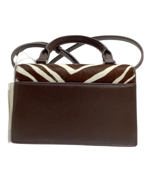 TORY BURCH（トリーバーチ）TORY BURCH (トリーバーチ) 2WAYショルダーバッグ ブルー×ブラウンの古着・服飾アイテム