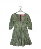 Kate Spadeケイトスペード）の古着「Mini Gingham Bodega Dress」｜グリーン