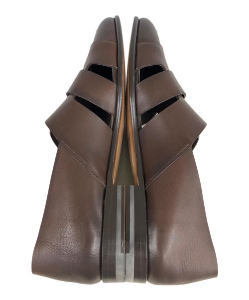 Santoni（サントーニ）Santoni (サントーニ) カーフレザーダブルモンクグルカシューズ ブラウン サイズ:SIZE9の古着・服飾アイテム