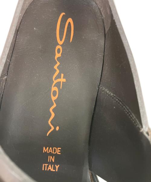 Santoni（サントーニ）Santoni (サントーニ) カーフレザーダブルモンクグルカシューズ ブラウン サイズ:SIZE9の古着・服飾アイテム