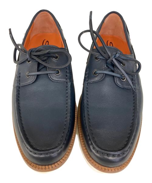Santoni（サントーニ）Santoni (サントーニ) デッキシューズ ネイビー サイズ:UK9の古着・服飾アイテム