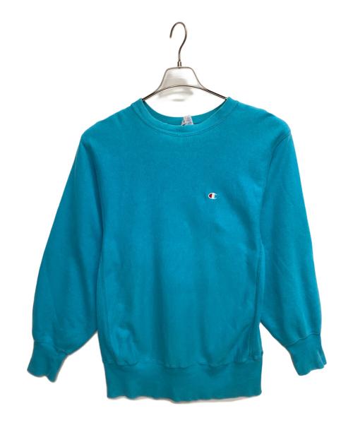 Champion REVERSE WEAVE（チャンピオン リバース ウィーブ）Champion REVERSE WEAVE (チャンピオン リバース ウィーブ) クルーネックスウェット ブルー サイズ:Lの古着・服飾アイテム