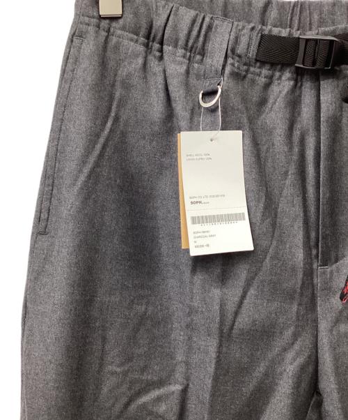 SOPHNET.（ソフネット）SOPHNET. (ソフネット) GRAMICCI (グラミチ) EASY SLACKS by LORO PIANA チャコールグレー サイズ:Mの古着・服飾アイテム