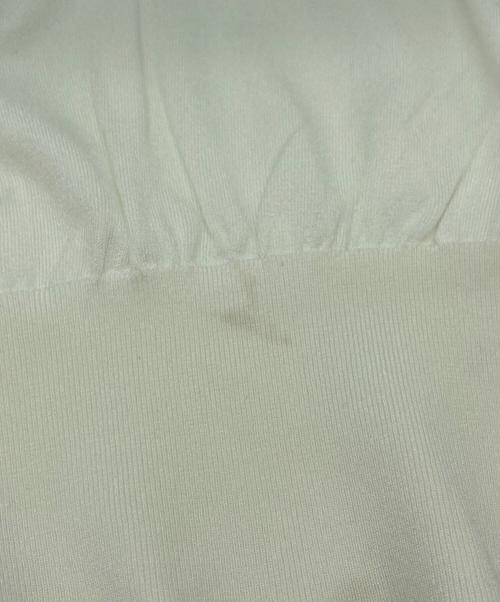 Rene（ルネ）Rene (ルネ) パール釦ロゴ刺繍アンサンブルカーディガン ホワイト サイズ:38の古着・服飾アイテム