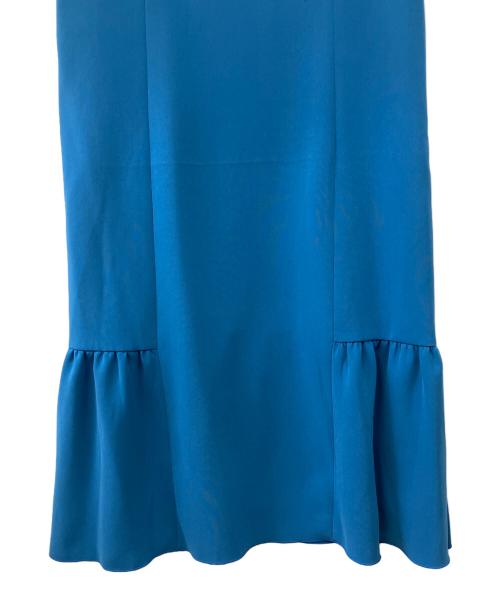 Rene（ルネ）Rene (ルネ) バイカラーリボンノースリーブワンピース ブルー サイズ:38の古着・服飾アイテム