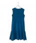 Rene (ルネ) バイカラーリボンノースリーブワンピース ブルー サイズ:38：10000円