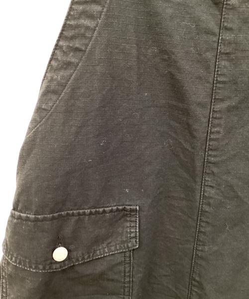 Spick and Span（スピック＆スパン）Spick and Span (スピックアンドスパン) リップストップオーバーオール ブラック サイズ:36の古着・服飾アイテム