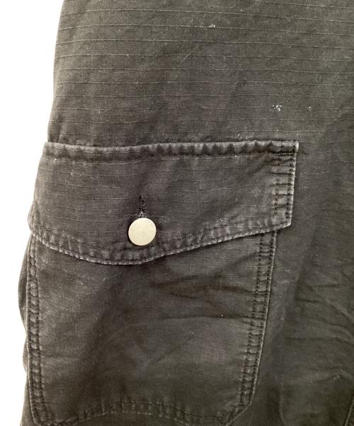 Spick and Span（スピック＆スパン）Spick and Span (スピックアンドスパン) リップストップオーバーオール ブラック サイズ:36の古着・服飾アイテム