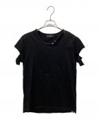 DIESELディーゼル）の古着「カットオフビジューTシャツ」｜ブラック