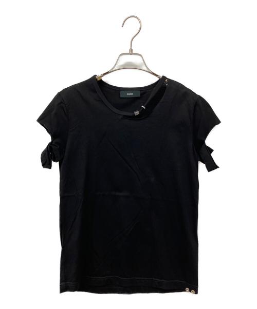 DIESEL（ディーゼル）DIESEL (ディーゼル) カットオフビジューTシャツ ブラック サイズ:Mの古着・服飾アイテム