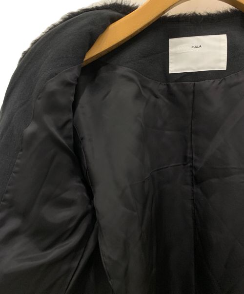 TOGA PULLA（トーガ プルラ）TOGA PULLA (トーガ プルラ) フェイクファーデニムジャケット ブラック サイズ:36の古着・服飾アイテム