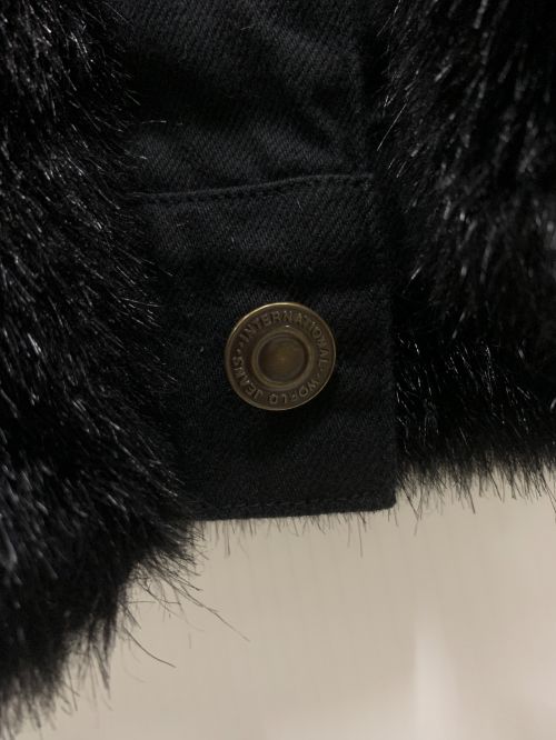 TOGA PULLA（トーガ プルラ）TOGA PULLA (トーガ プルラ) フェイクファーデニムジャケット ブラック サイズ:36の古着・服飾アイテム