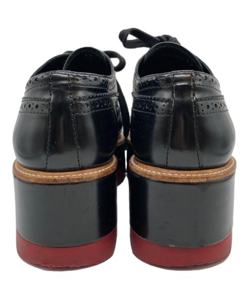 PRADA（プラダ）PRADA (プラダ) ウィングチップシューズ ブラック サイズ:38の古着・服飾アイテム
