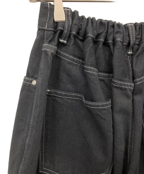 tsuzuli（ツヅリ）tsuzuli (ツヅリ) EZ DENIM 5P PANTS ブラック サイズ:1の古着・服飾アイテム