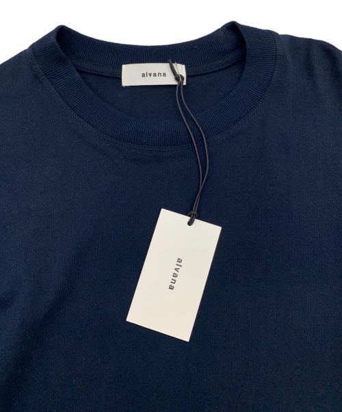 alvana（アルヴァナ）alvana (アルヴァナ) 空紡 L/S TEE SHIRTS ネイビー サイズ:2の古着・服飾アイテム