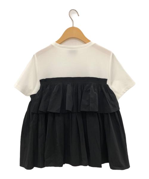 UNITED ARROWS（ユナイテッドアローズ）UNITED ARROWS (ユナイテッドアローズ) ビスチェデザインカットソートップス ブラック×ホワイト サイズ:-の古着・服飾アイテム