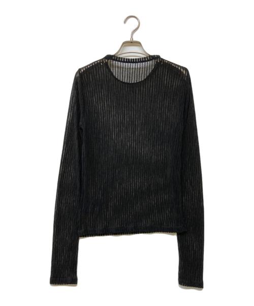 Noble（ノーブル）Noble (ノーブル) シアープリーツカットソー ブラック サイズ:‐の古着・服飾アイテム