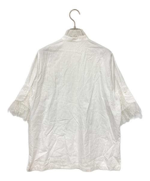 THIRD MAGAZINE（サードマガジン）THIRD MAGAZINE (サードマガジン) レースブラウス ホワイト サイズ:９の古着・服飾アイテム