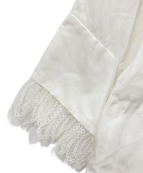 THIRD MAGAZINE（サードマガジン）THIRD MAGAZINE (サードマガジン) レースブラウス ホワイト サイズ:９の古着・服飾アイテム