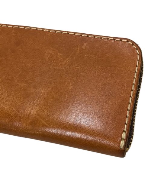 Herz（ヘルツ）Herz (ヘルツ) ラウンドファスナーウォレット ブラウンの古着・服飾アイテム