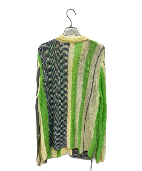 PAMM（パム）PAMM (パム) 記憶の中のストライプカーディガン イエロー サイズ:FREEの古着・服飾アイテム