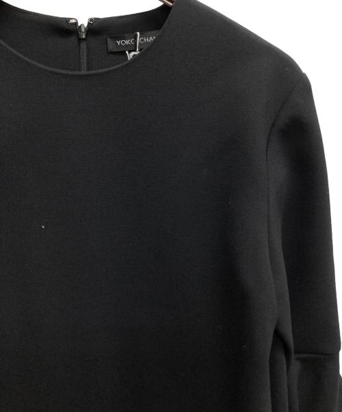 YOKO CHAN（ヨーコチャン）YOKO CHAN (ヨーコチャン) フレアスリーブワンピース ブラック サイズ:40の古着・服飾アイテム