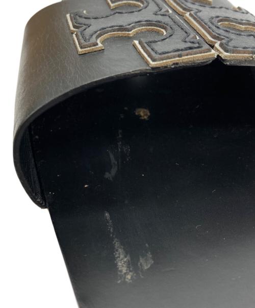 TORY BURCH（トリーバーチ）TORY BURCH (トリーバーチ) ウェッジソールサンダル ブラック サイズ:7 1/2の古着・服飾アイテム