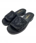 CHANELシャネル）の古着「サンダル」｜ブラック