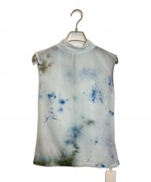 MURRAL（ミューラル）の古着「"Wake" sheer sleeveless top」｜ブルー