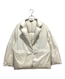 comme ca（コムサ）の古着「ポリエステルタフタ ダウンジャケット」｜アイボリー