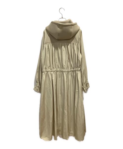 SPECCHIO（スペッチオ）SPECCHIO (スペッチオ) ボンディング フード付き ロングコート ベージュ サイズ:40の古着・服飾アイテム