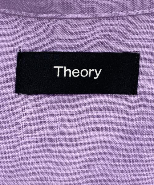 theory（セオリー）theory (セオリー) リネンシャツ パープル サイズ:Mの古着・服飾アイテム