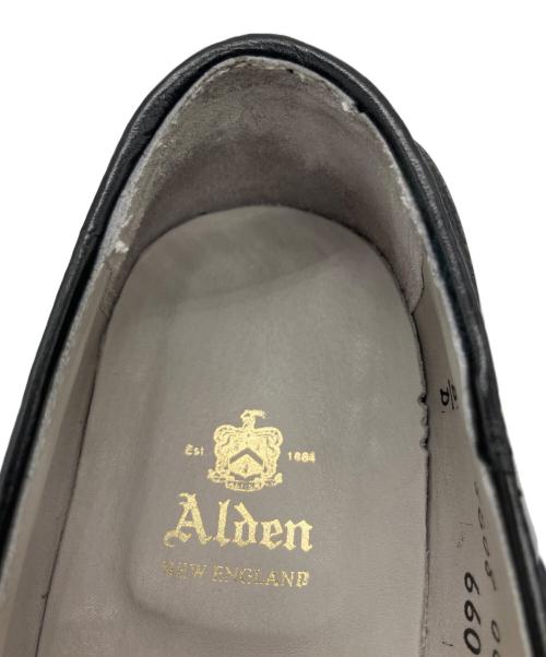 Alden（オールデン）ALDEN (オールデン) タッセルローファー ブラック サイズ:9の古着・服飾アイテム