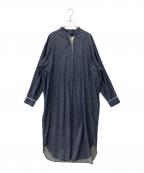 BOUTIQUE TOKYO DRESSブティックトウキョウドレス）の古着「metal shirts dress」｜インディゴ