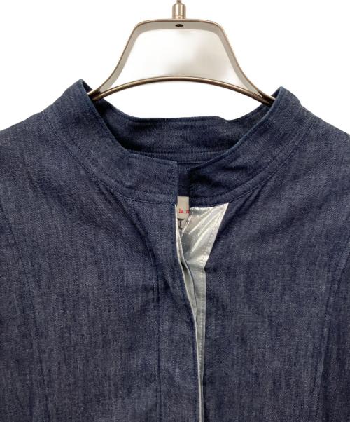 BOUTIQUE TOKYO DRESS（ブティックトウキョウドレス）BOUTIQUE tokyo dress (ブティックトウキョウドレス) metal shirts dress インディゴ サイズ:Fの古着・服飾アイテム