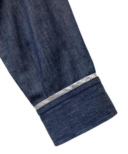 BOUTIQUE TOKYO DRESS（ブティックトウキョウドレス）BOUTIQUE tokyo dress (ブティックトウキョウドレス) metal shirts dress インディゴ サイズ:Fの古着・服飾アイテム