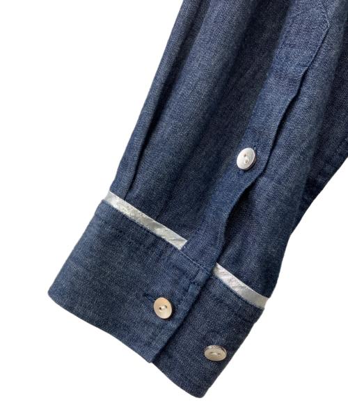 BOUTIQUE TOKYO DRESS（ブティックトウキョウドレス）BOUTIQUE tokyo dress (ブティックトウキョウドレス) metal shirts dress インディゴ サイズ:Fの古着・服飾アイテム