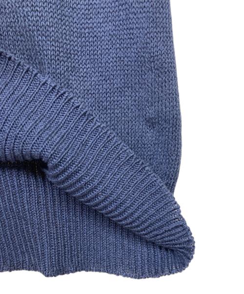 MARGARET HOWELL（マーガレットハウエル）MARGARET HOWELL (マーガレットハウエル) S/S リネンブレンドミドルゲージニット ブルー サイズ:2の古着・服飾アイテム