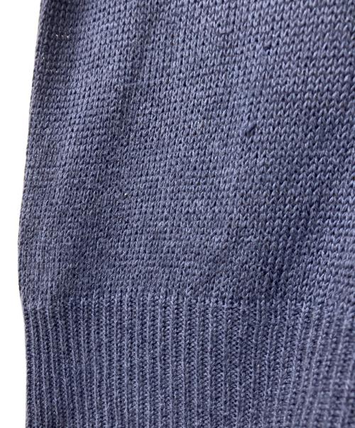 MARGARET HOWELL（マーガレットハウエル）MARGARET HOWELL (マーガレットハウエル) S/S リネンブレンドミドルゲージニット ブルー サイズ:2の古着・服飾アイテム