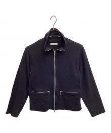 MATSUFUJI（マツフジ）の古着「Melange Rib Zip Up Jacket」｜ネイビー