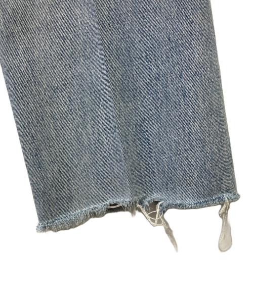 MEYAME（メヤメ）MEYAME (メヤメ) ENTER PRESS FLARE JEANS インディゴの古着・服飾アイテム