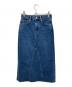 RED CARD（レッドカード）の古着「デニム Iライン スカート」｜インディゴ