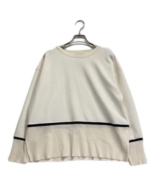 BEARDSLEY（ビアズリー）BEARDSLEY (ビアズリー) ラインニット アイボリー サイズ:Fの古着・服飾アイテム