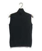 MIU MIUミュウミュウ）の古着「カシミヤシルクノースリーブニット」｜ブラック