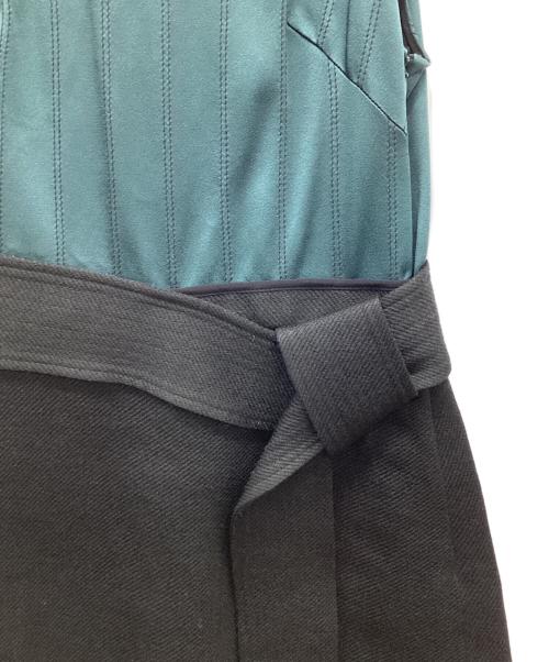 3.1 phillip lim（スリーワンフィリップリム）3.1 phillip lim (スリーワンフィリップリム) シルク切替ノースリブワンピース ブラックの古着・服飾アイテム